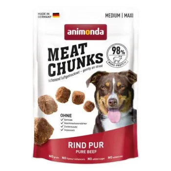 Animonda Dog Snack Meat Chunks Rind pur Medium/Maxi 80 g - 6 Stück